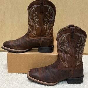 Ariat Brown Square Toe Boots Men Size 11.5 EE